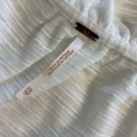 Free People White Dorothy Puff Sleeve Cropped Top Milk Maid size XS - Picture 4 of 4